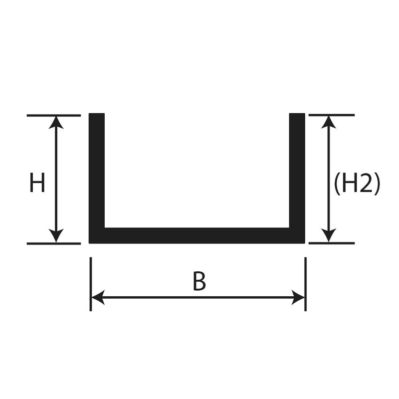 CHANNEL 1.599kg 6.5m 1.6 20 20 mm